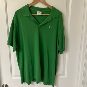 Lacoste green polo shirt size 8 worn